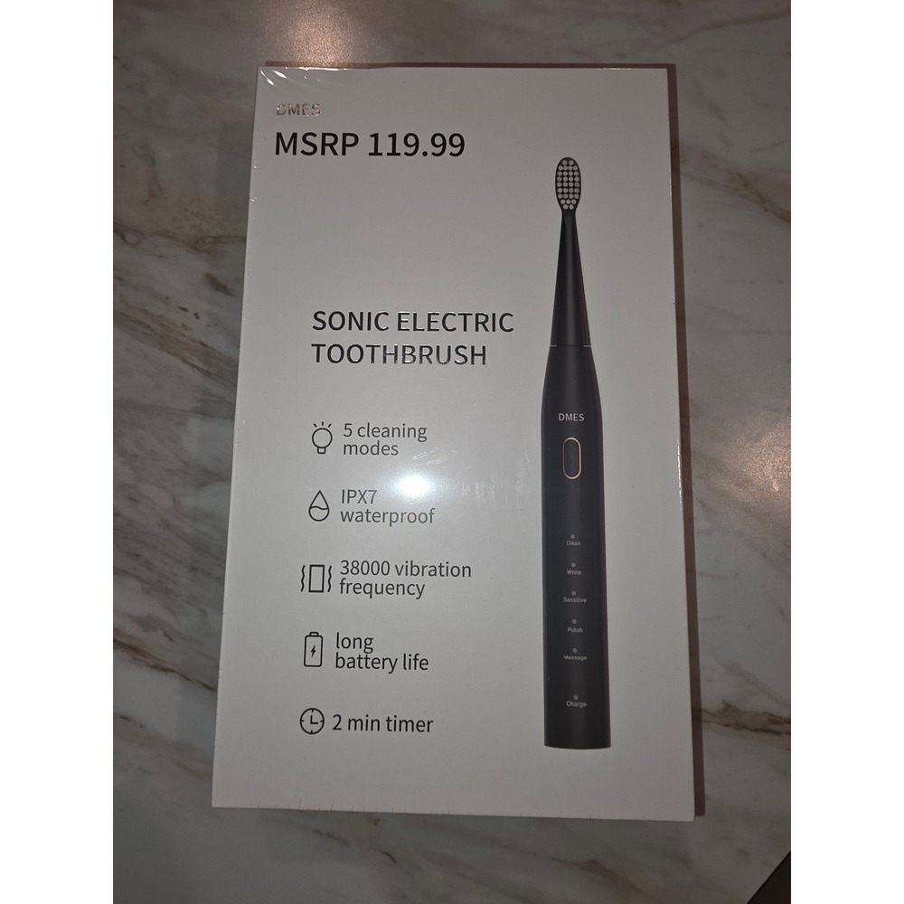 DMES Sonic Electric Toothbrush 5 Cleaning Modes 38000 Vibrations New